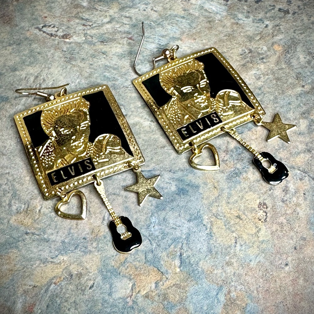 Rare Vintage Elvis Earrings!